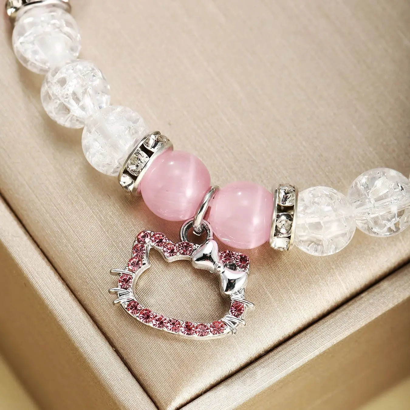 Magnetic Cat Couple Bracelets | BFF Heart Matching Set | 2 Pieces | USA Australia