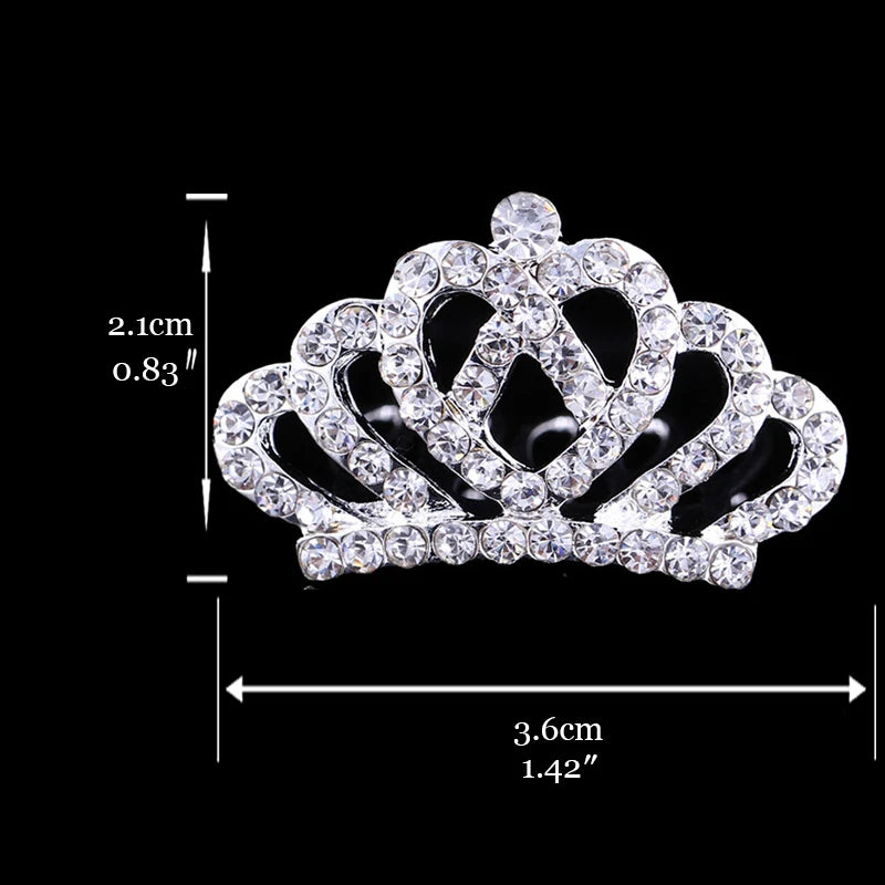 Princess Crown Tiara for Girls | Rhinestone Crystal Heart Crown | Party Accessory | USA & Australia