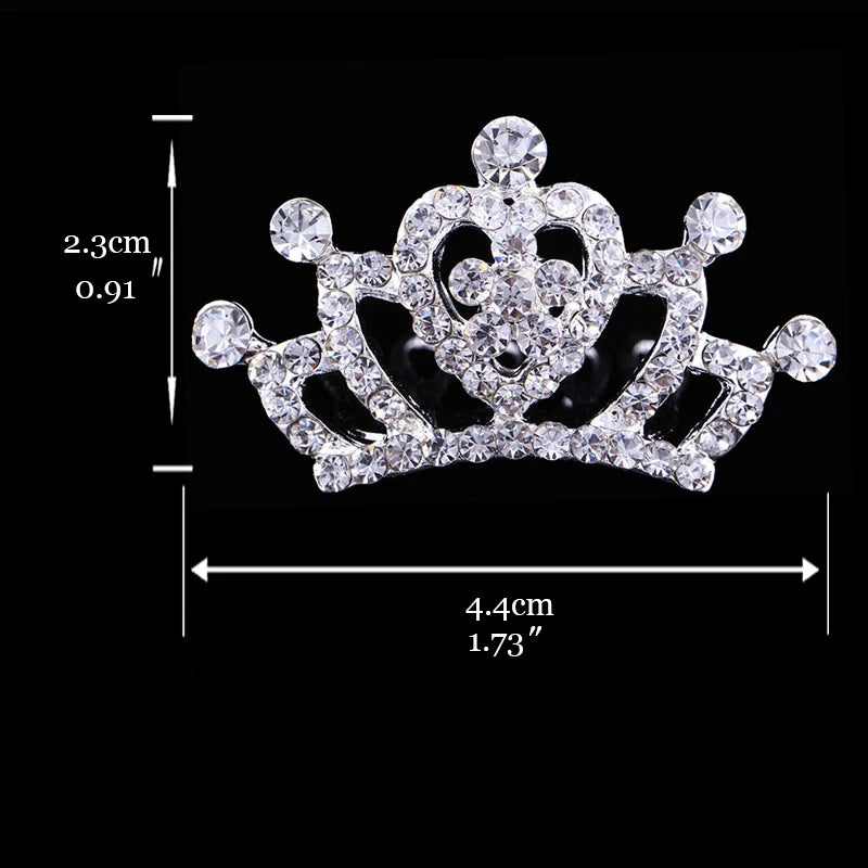 Princess Crown Tiara for Girls | Rhinestone Crystal Heart Crown | Party Accessory | USA & Australia
