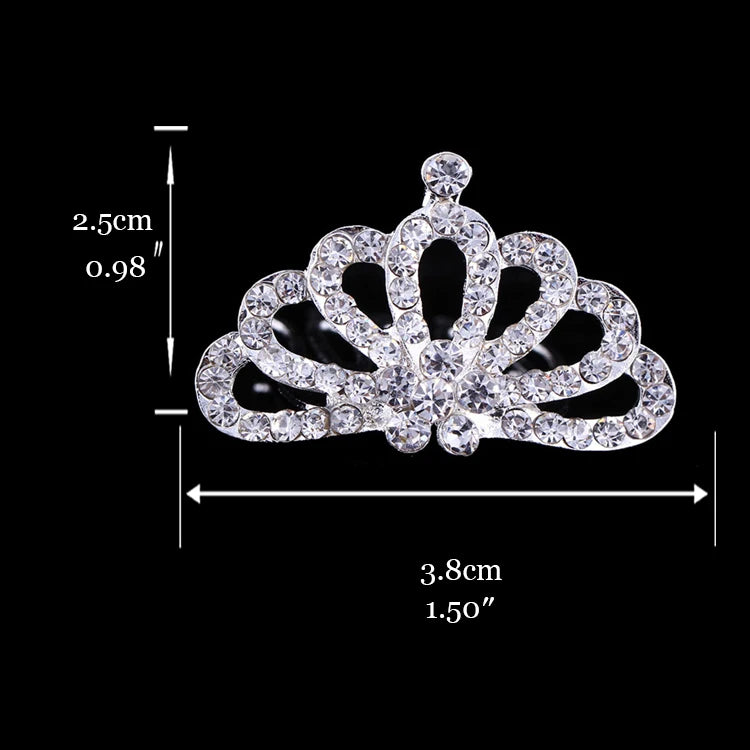 Princess Crown Tiara for Girls | Rhinestone Crystal Heart Crown | Party Accessory | USA & Australia