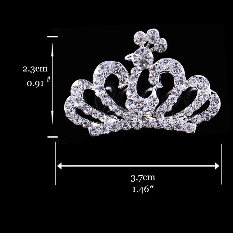 Princess Crown Tiara for Girls | Rhinestone Crystal Heart Crown | Party Accessory | USA & Australia