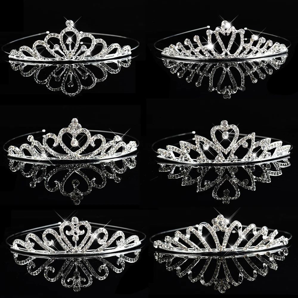 Princess Crown Tiara for Girls | Rhinestone Crystal Heart Crown | Party Accessory | USA & Australia