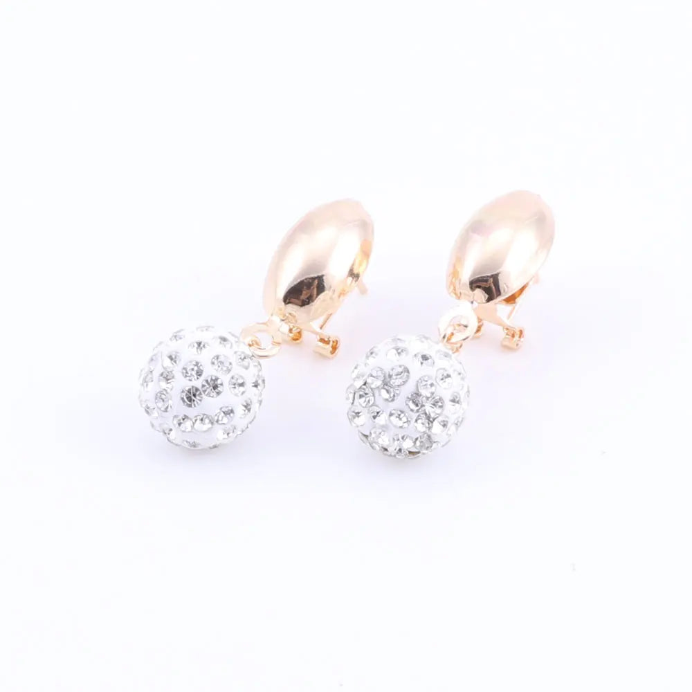 Gold Wedding Jewelry Set for Women | Bridal Necklace Earrings Bracelet Ring | USA Australia
