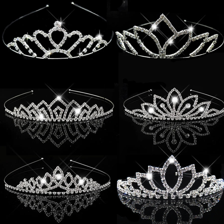 Princess Crown Tiara for Girls | Rhinestone Crystal Heart Crown | Party Accessory | USA & Australia