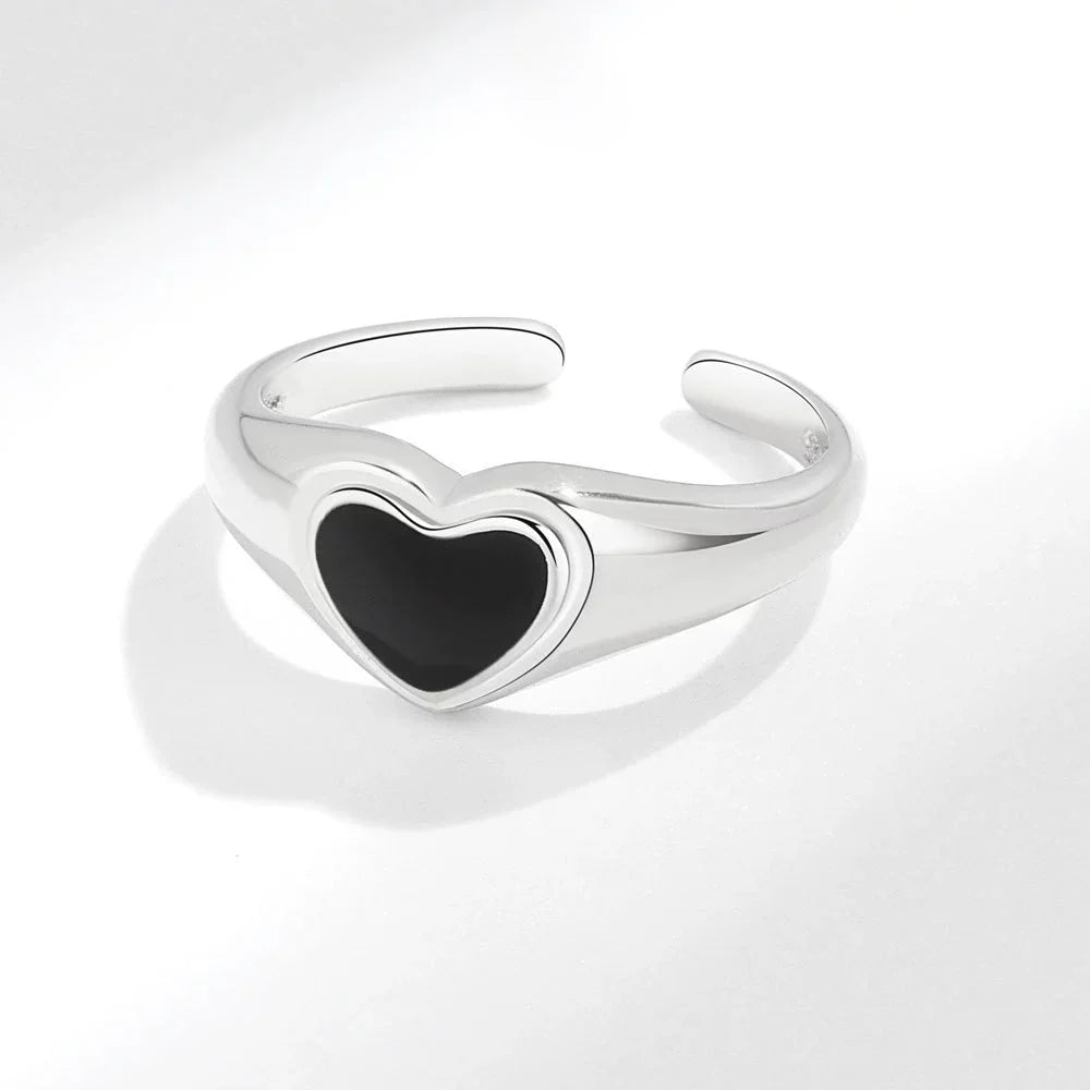Sterling Silver Flower Lace Ring | CZ Adjustable Korean Fashion | Women | USA