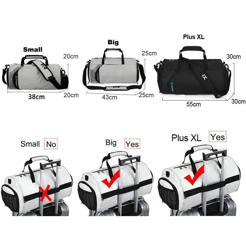 Large Gym Bag | Wet Dry Training Duffel with Shoe Compartment | USA Australia