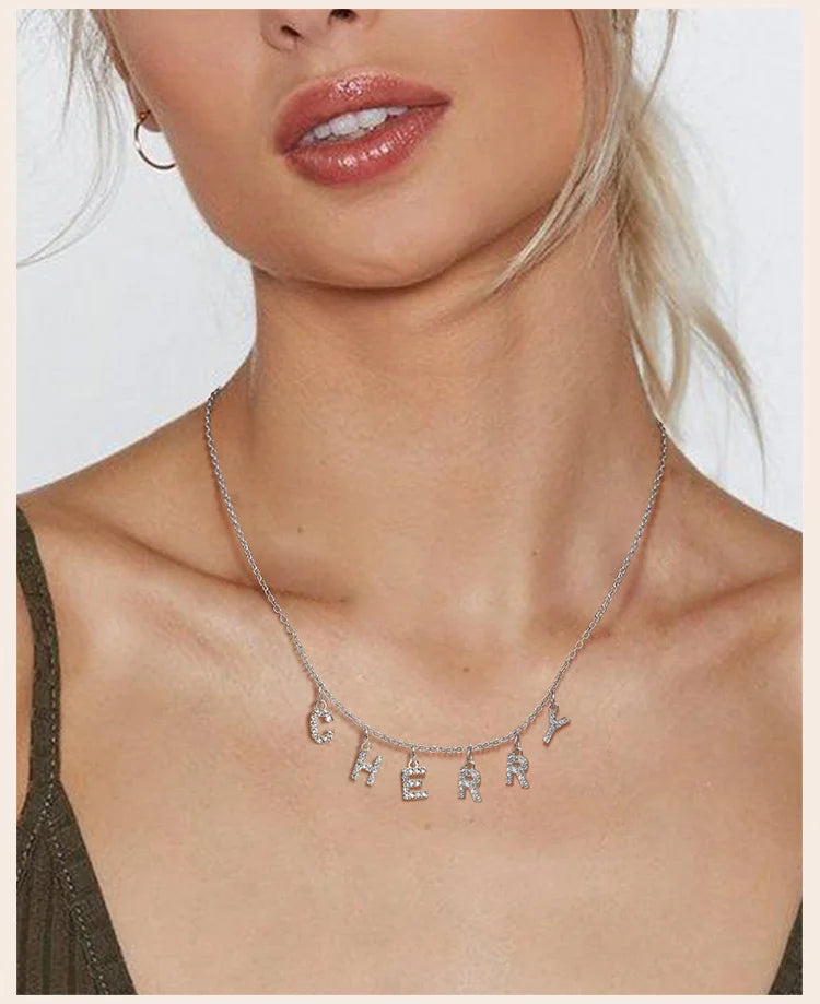 Custom Name Necklace with Initial | Personalized Letter Pendant | USA Australia