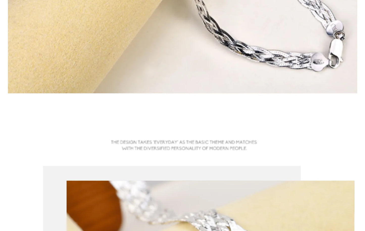 S925 Silver Necklace for Women Italian Craftsmanship Tri Color Silver Six Thread Woven Pure Collarbone Chain Fashion Jewelry