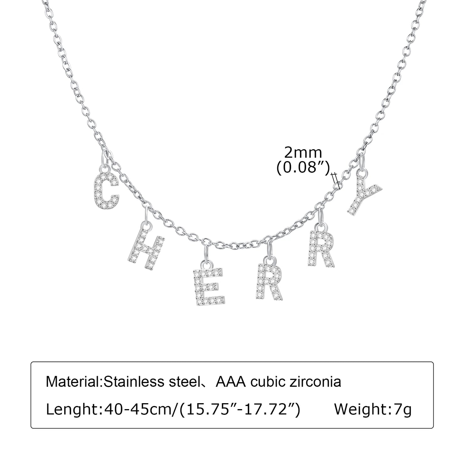 Custom Name Necklace with Initial | Personalized Letter Pendant | USA Australia