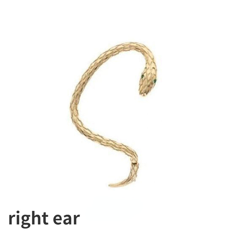 Gothic Snake Ear Clip Earrings - Winding Hip-Hop Party Charm