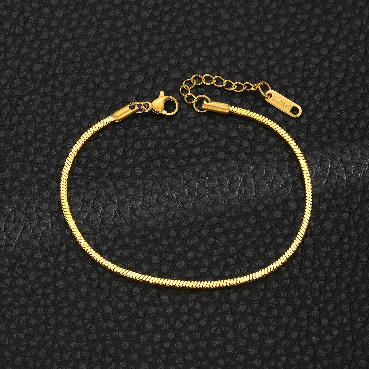 Square Snake Bone Chain Bracelet | Stainless Steel Hip Hop Style | USA Australia