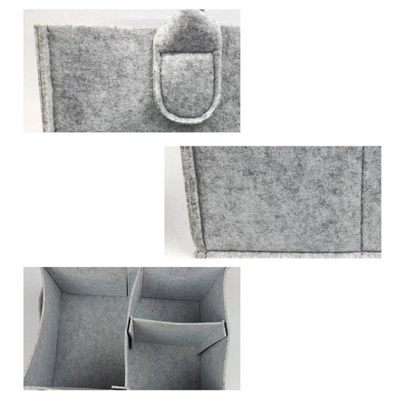 Baby Diaper Wipes Bag Caddy Infant Nappy Organizer Basket Nursery Storage Durabl