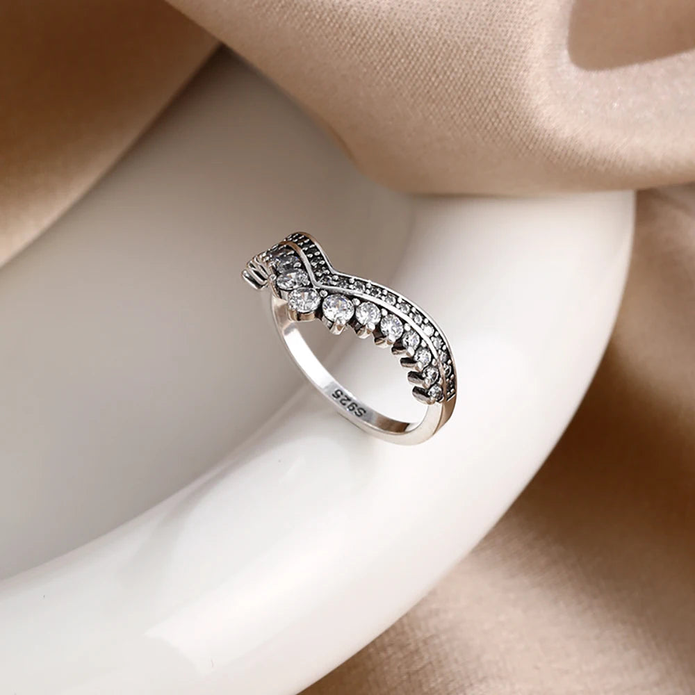 925 Silver Originales Miniso Disney Mickey Minnie butterfly Daisy Wedding Ring Set For Woman Luxury Jewelry Party Gift