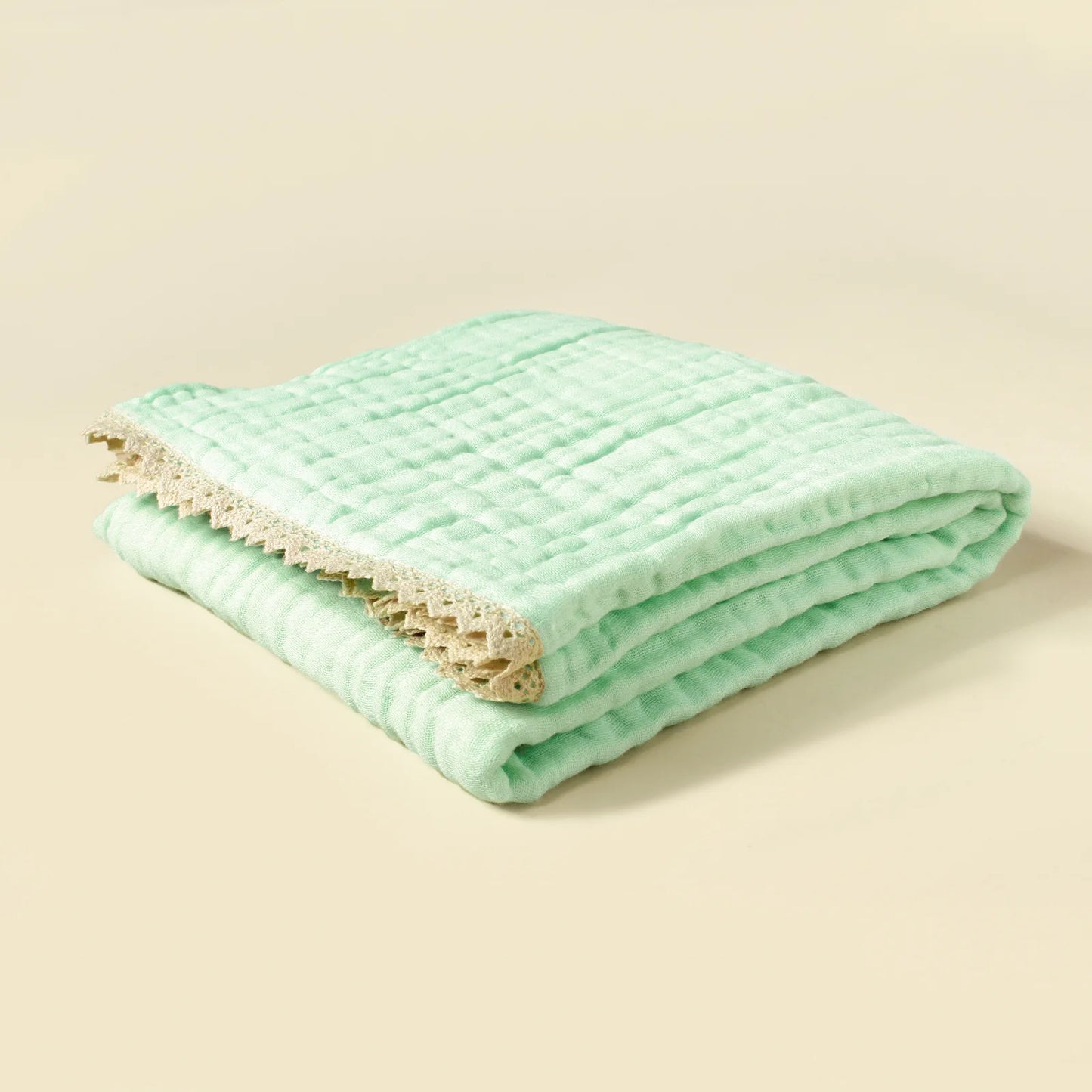Organic Bamboo Cotton Baby Blanket - 6-Layer Muslin Swaddle