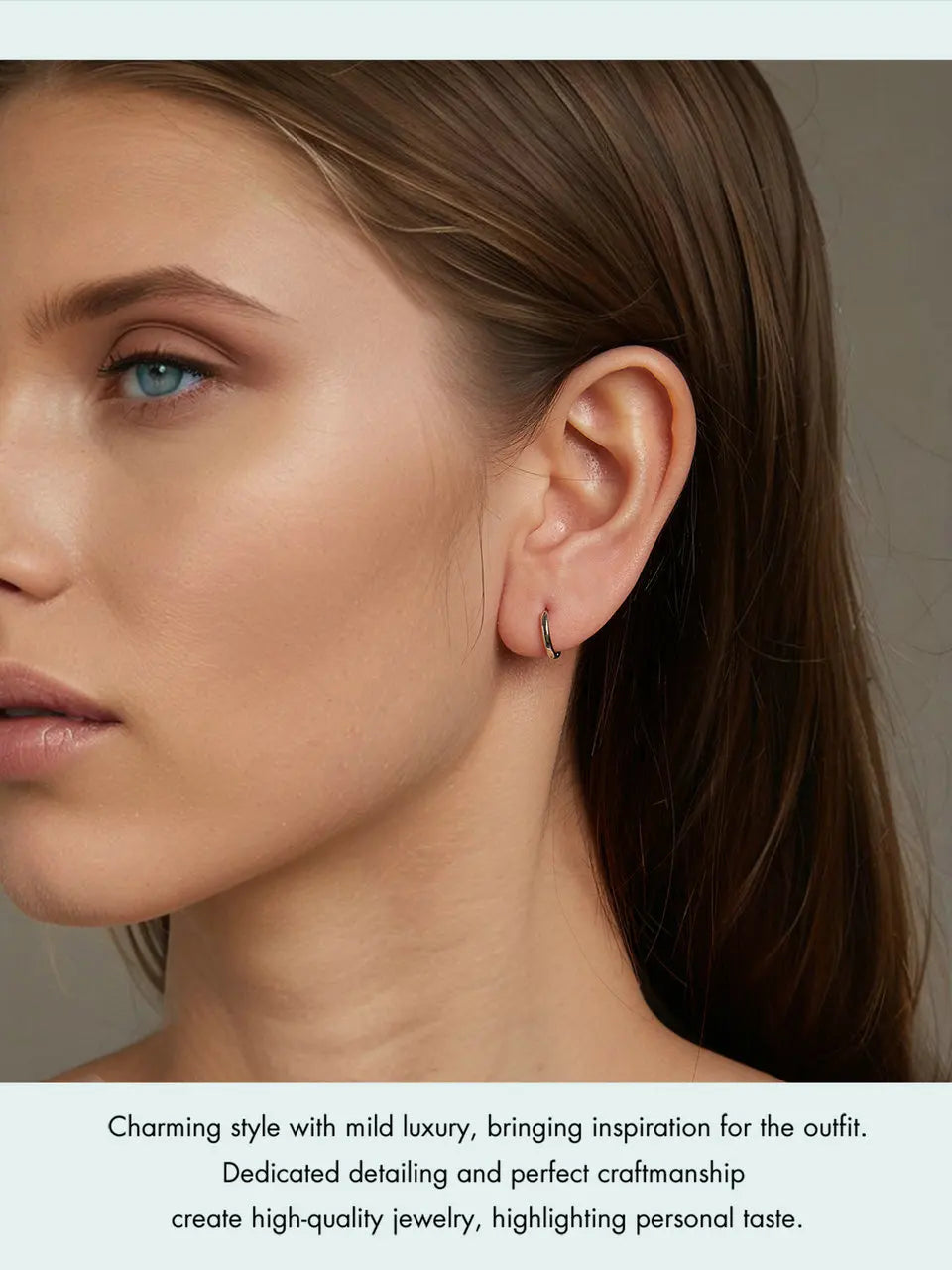 Minimalist Huggie Hoop Earrings - 18K Gold Plated Sterling Silver