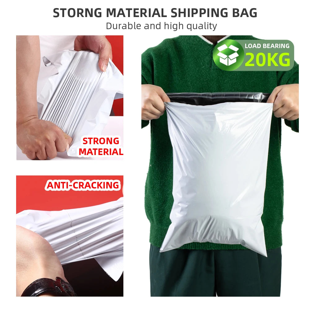 Shipping Bags Bulk Pack | Self Adhesive Mailing Envelopes | 10-100 Pcs | USA