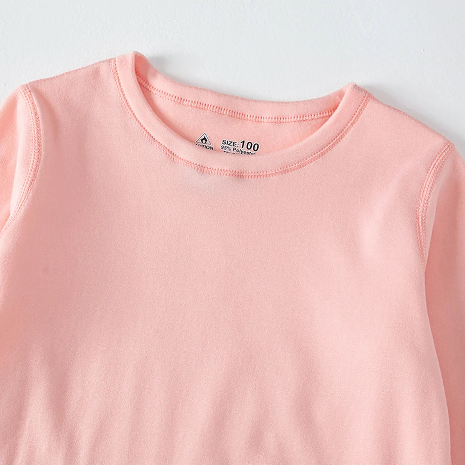 1/3/5 Pack Children's Solid Color Long Sleeve T-shirt | Boys Girls | USA