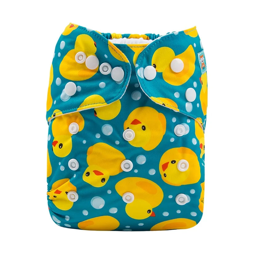 ALVABABY Cloth Diapers | Eco-Friendly Modern Nappy | 3-15kg with Insert | USA