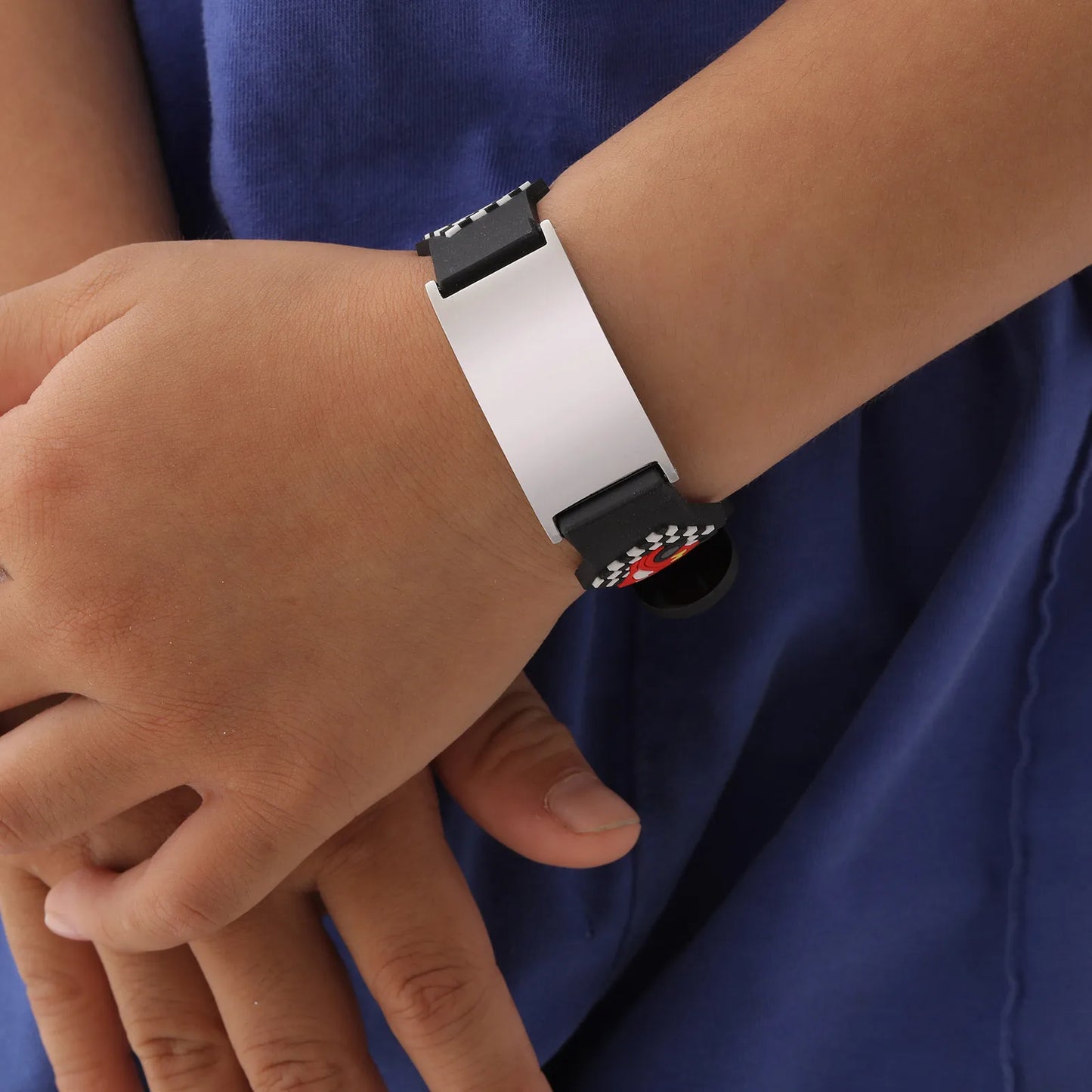 Personalized Medical ID Bracelet for Kids | Stainless Steel Emergency Wristband | USA Australia