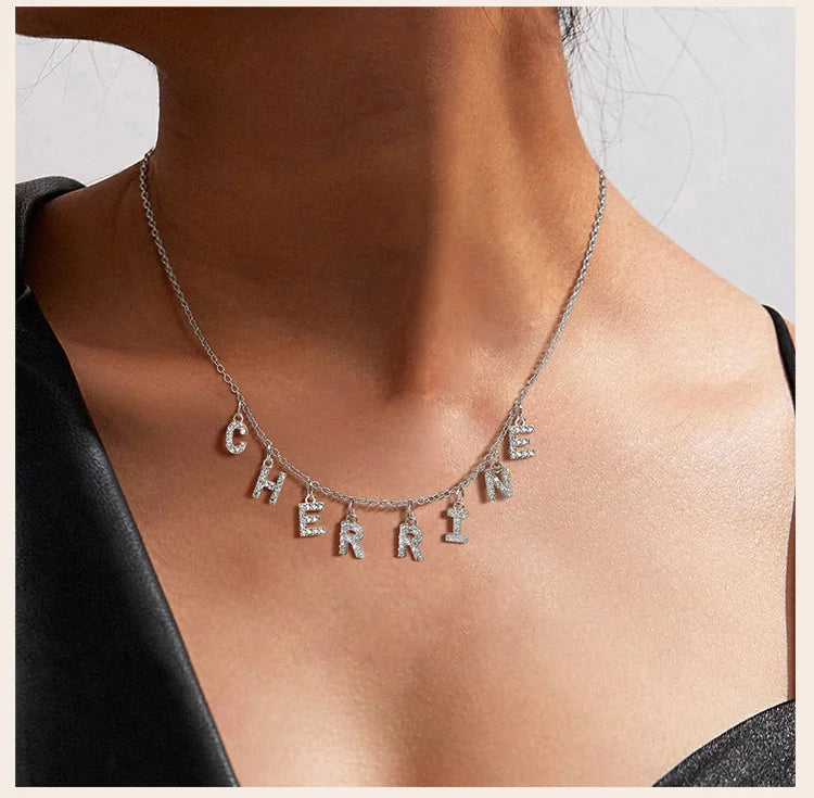 Custom Name Necklace with Initial | Personalized Letter Pendant | USA Australia