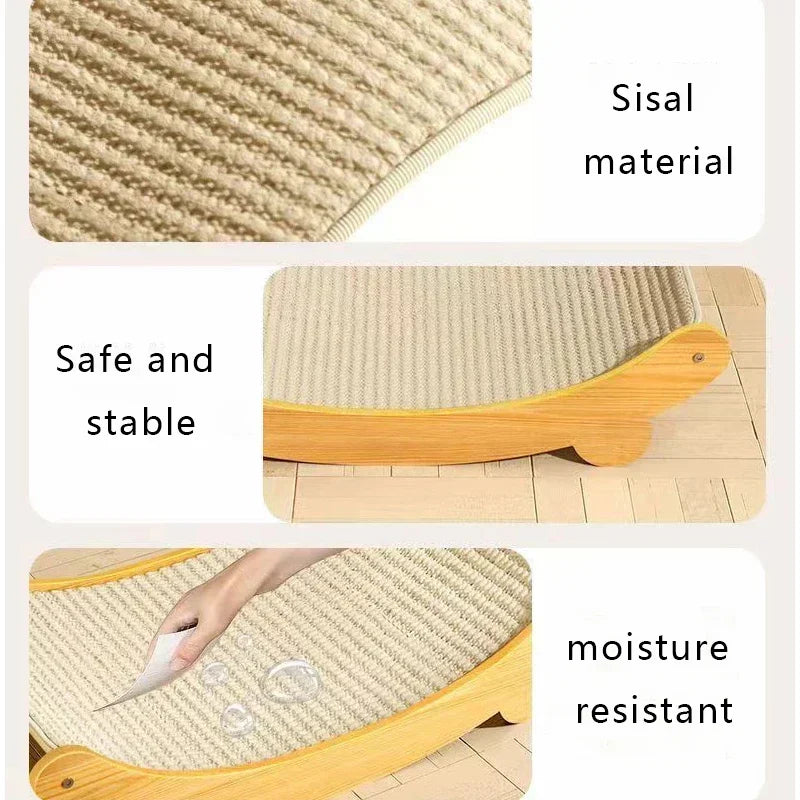 Wooden Cat Scratching Pad | Multifunctional Sleeping Bed | Pets | USA Australia