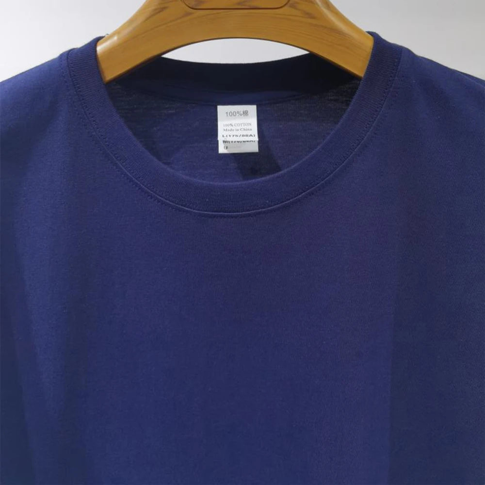 100% Cotton Crew Neck Tshirts Men Wholesale Short Sleeve Basic Cotton T-shirt Bulk Plain White T Shirt For Men Poleras De Hombre