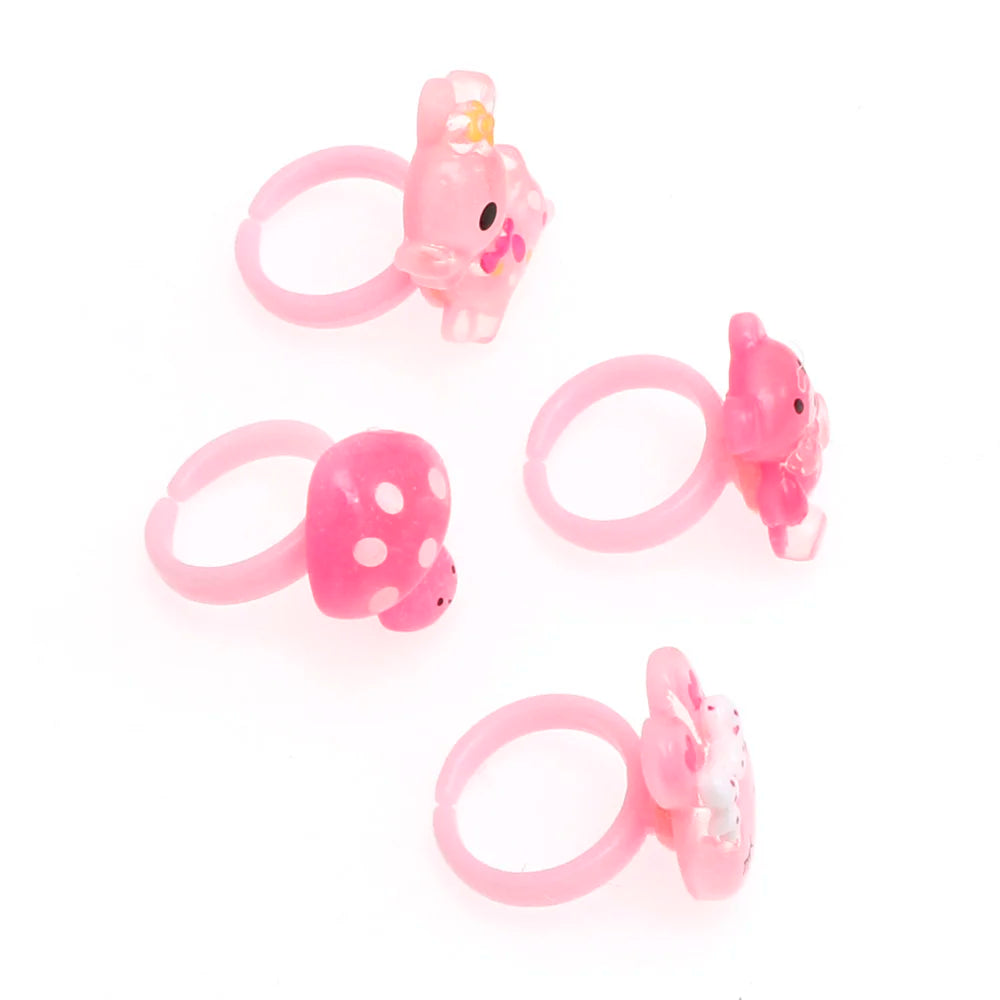 20 Pcs Kids Rings Set | Flower Animal Princess Rings for Girls | Party Favors | USA