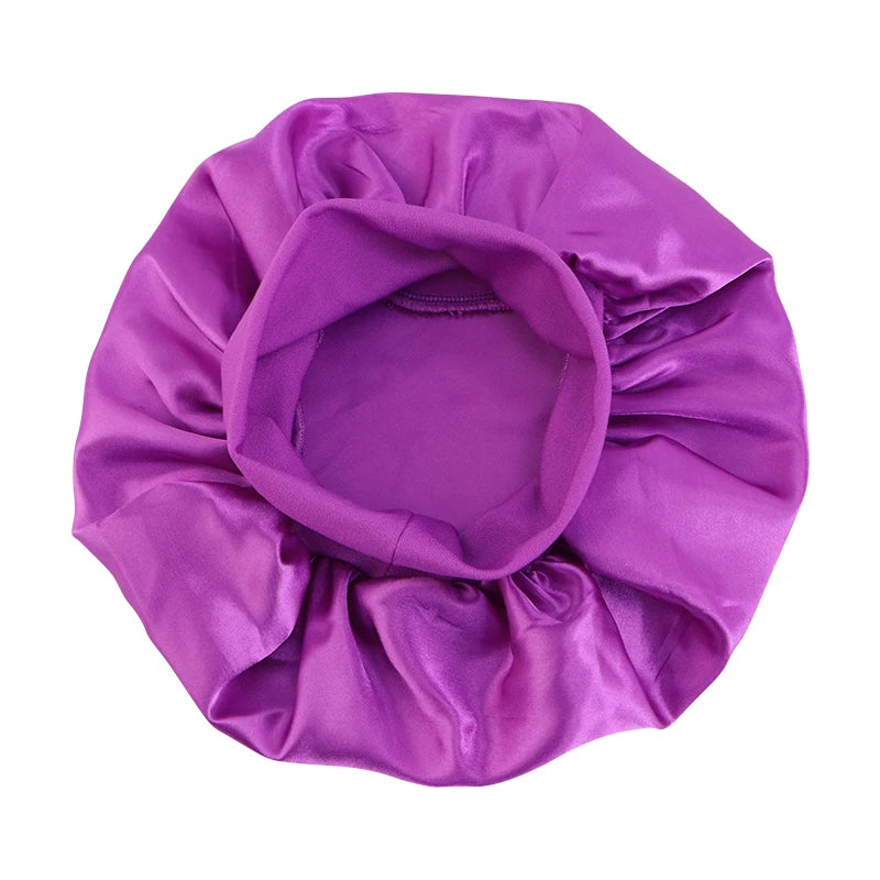 Kids Satin Night Sleep Cap | Wide Band Elastic Turban | Boys Girls | USA