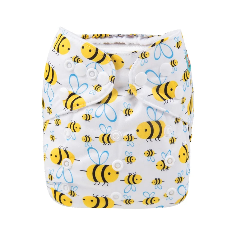 ALVABABY Cloth Diapers | Eco-Friendly Modern Nappy | 3-15kg with Insert | USA