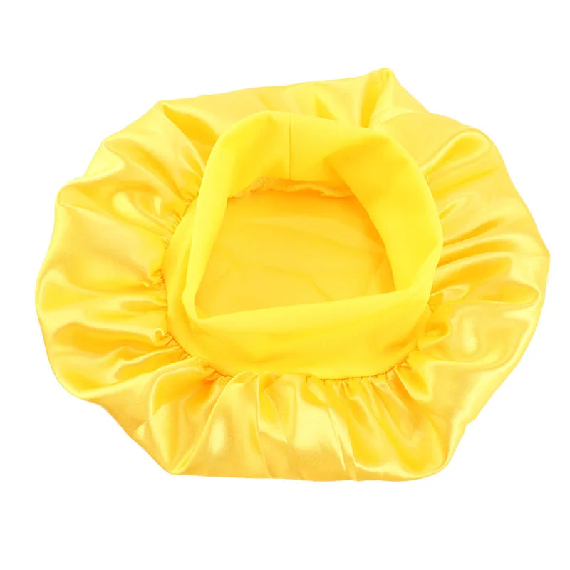 Kids Satin Night Sleep Cap | Wide Band Elastic Turban | Boys Girls | USA