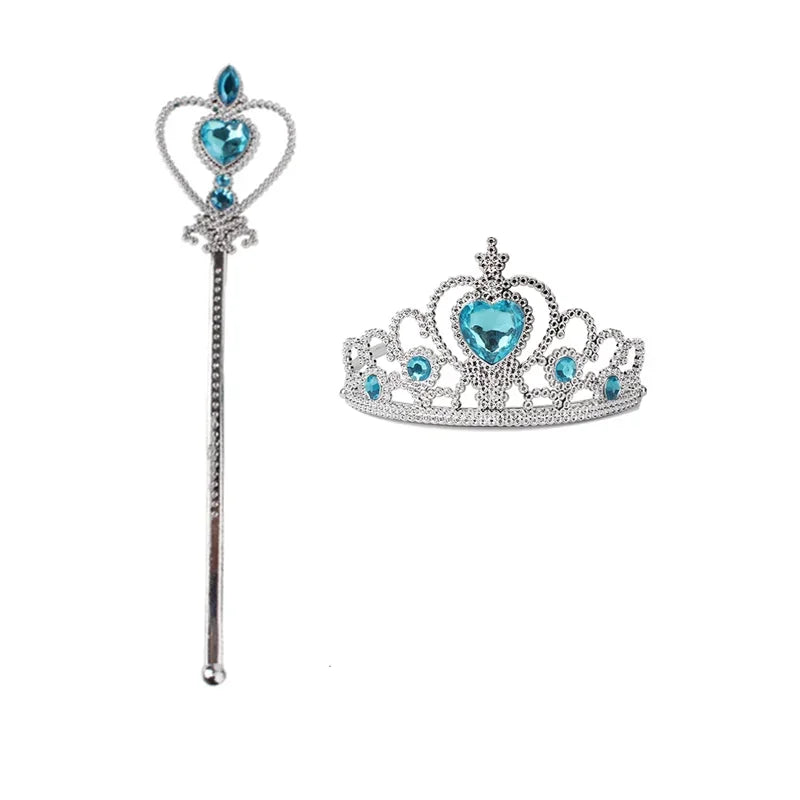 Girls Snow Queen Elsa Costume | Frozen Princess Dress 2025 | Carnival Party | USA