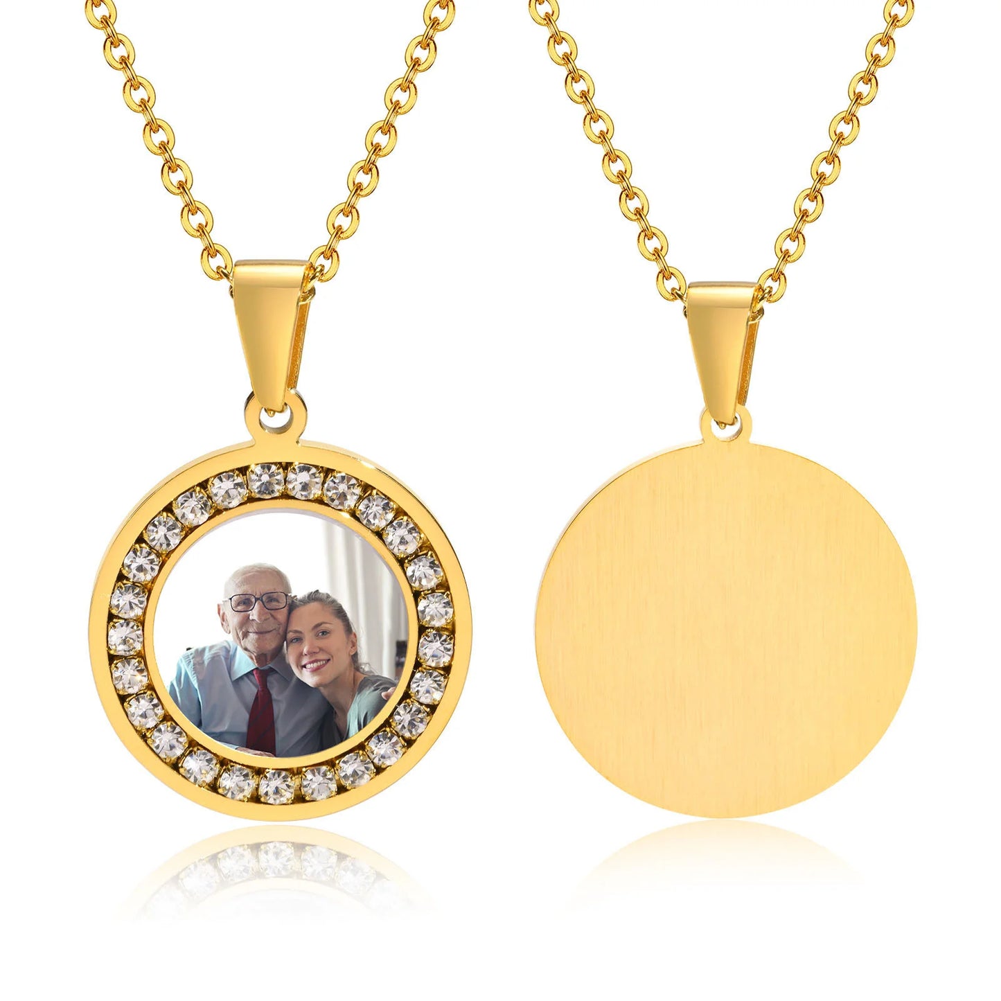 Custom Photo Pendant Necklace | Personalized Memory Locket | USA Australia