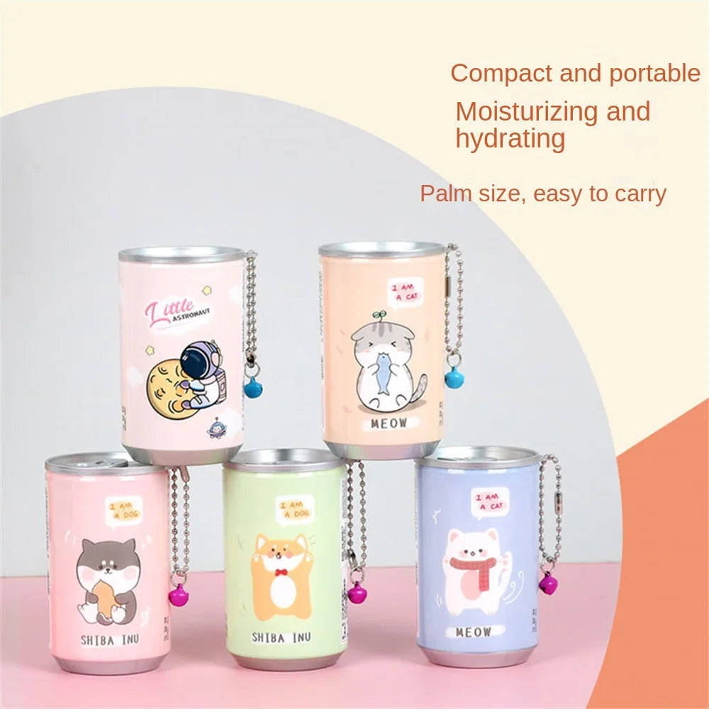 Canned Wet Wipes Portable Children Barreled Cans 30 Sheets Cleaning Cloths Creative Cartoon Chain Cute Small Bell