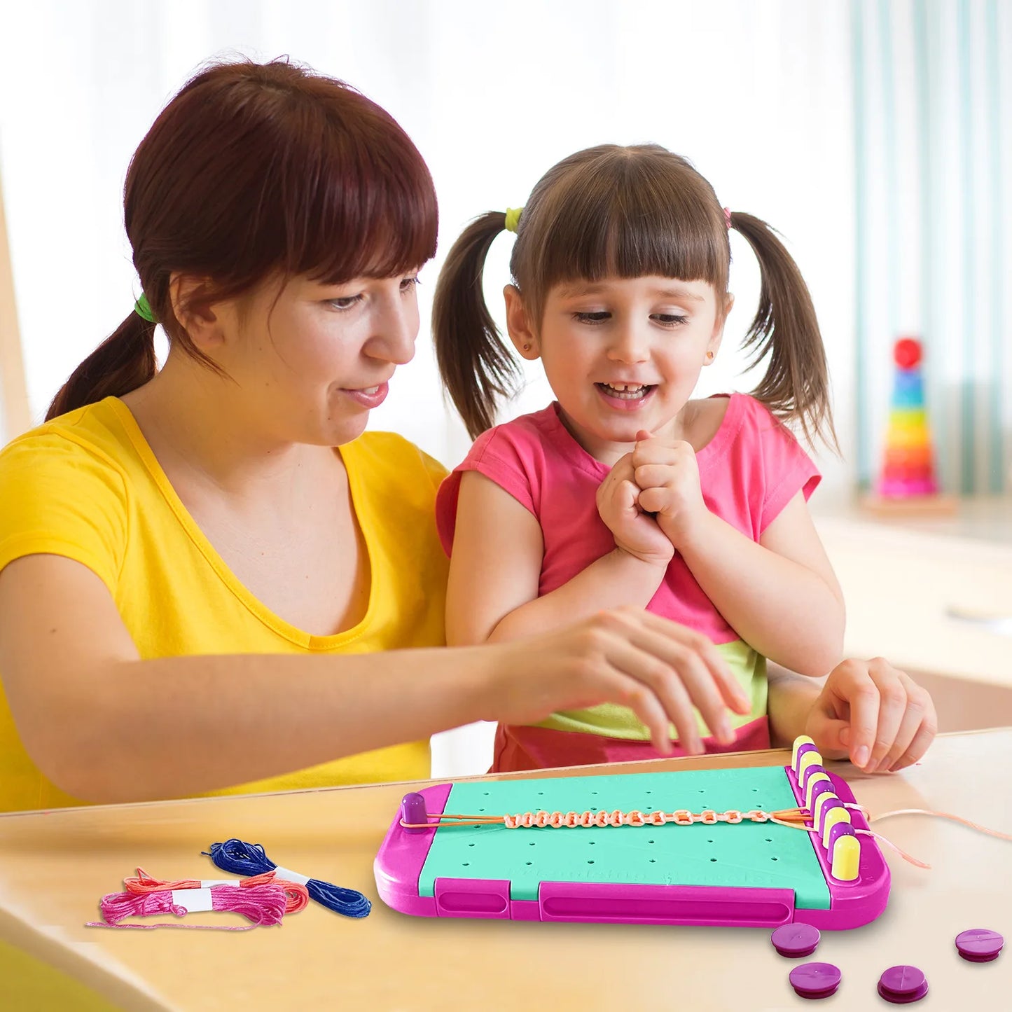 Friendship Bracelet Making Kit for Girls | Arts Crafts String Maker | Birthday Gift | USA