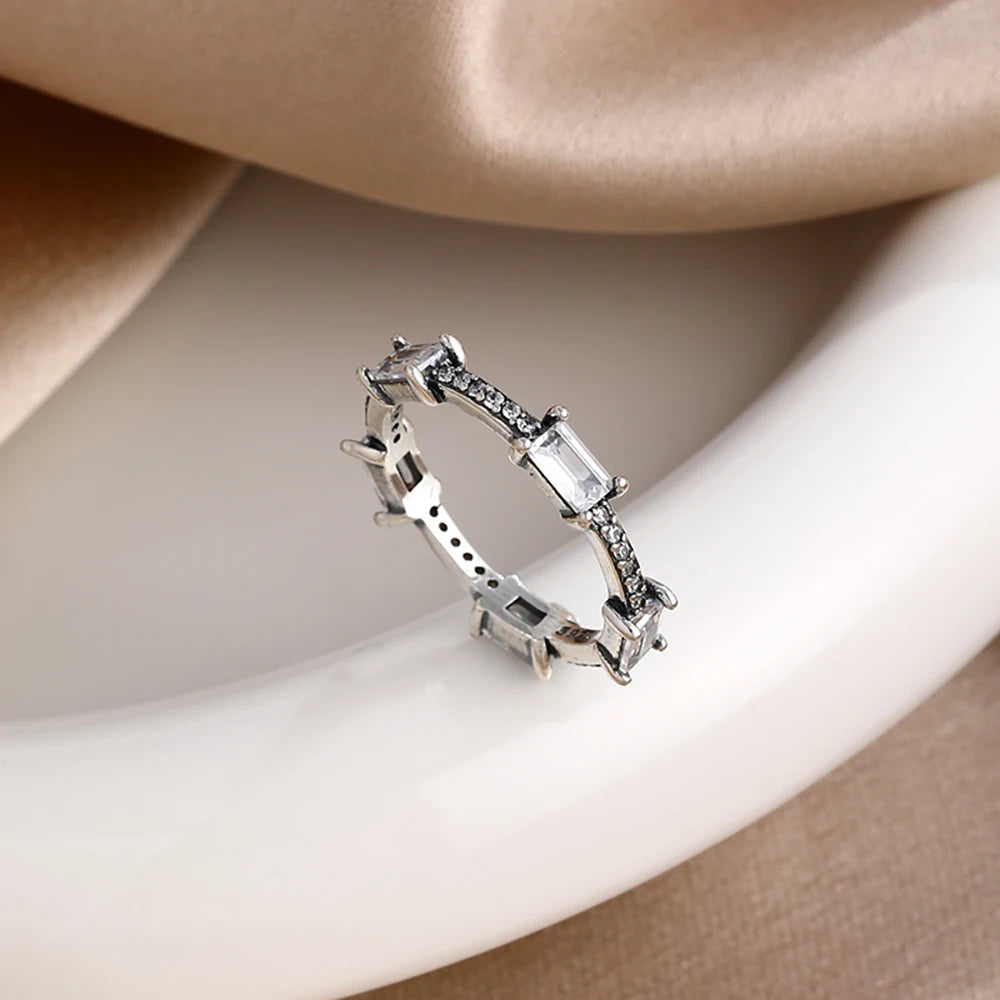 925 Silver Originales Miniso Disney Mickey Minnie butterfly Daisy Wedding Ring Set For Woman Luxury Jewelry Party Gift
