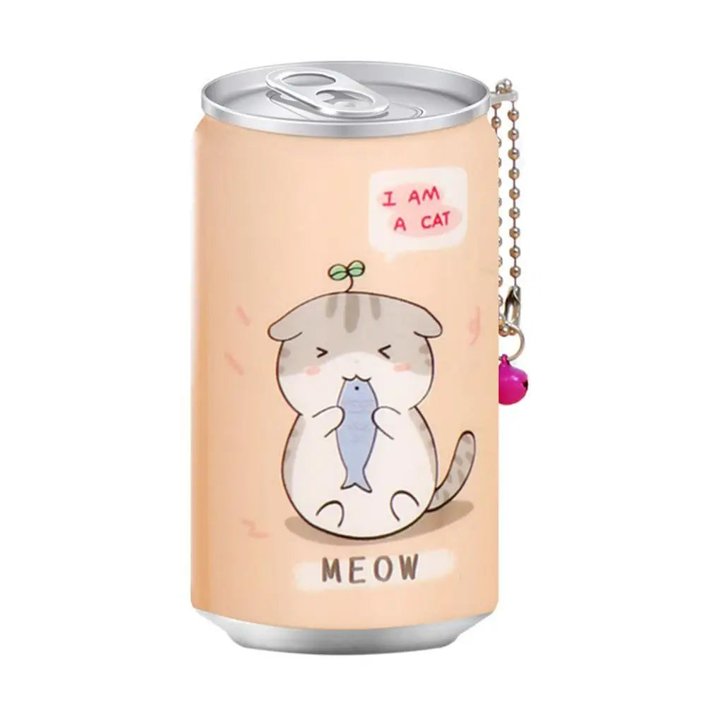 Canned Wet Wipes Portable Children Barreled Cans 30 Sheets Cleaning Cloths Creative Cartoon Chain Cute Small Bell