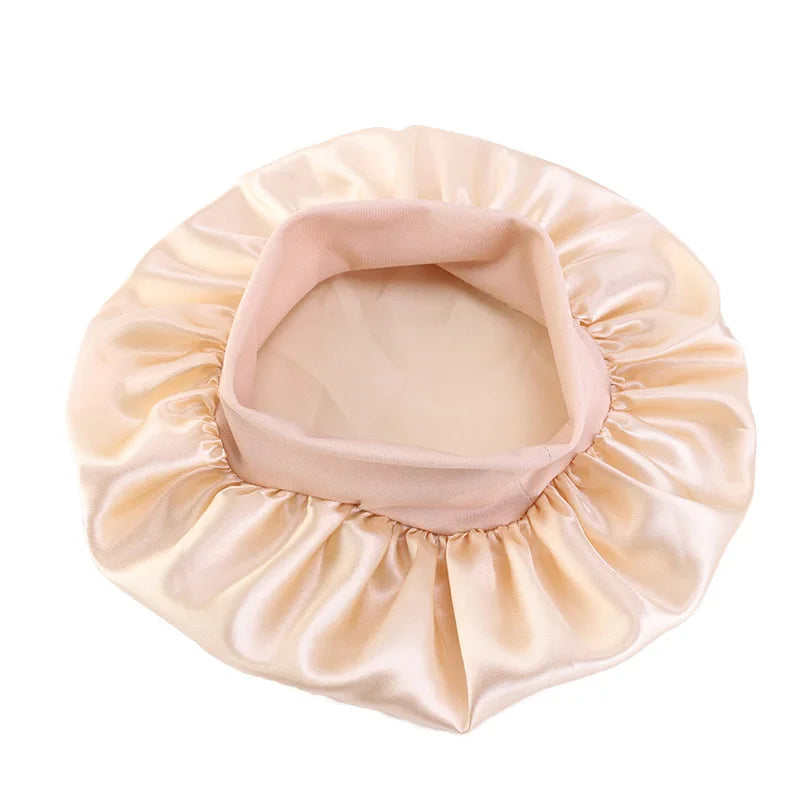 Kids Satin Night Sleep Cap | Wide Band Elastic Turban | Boys Girls | USA