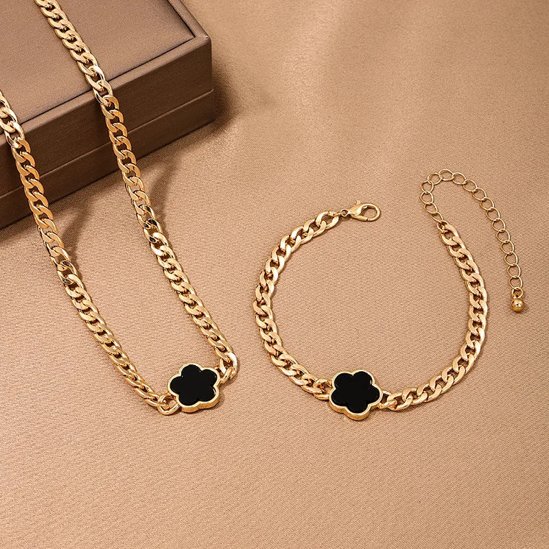 Summer Sweetness Cute Metal Delicacy Red Cherry Pendant Necklace Set for Women  Wedding Party Jewelry Sets Birthday Gift