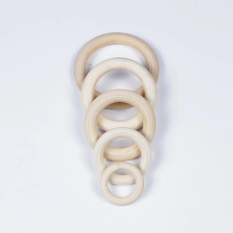 Natural Maple Wood Baby Teething Ring | BPA Free Teether | USA Australia