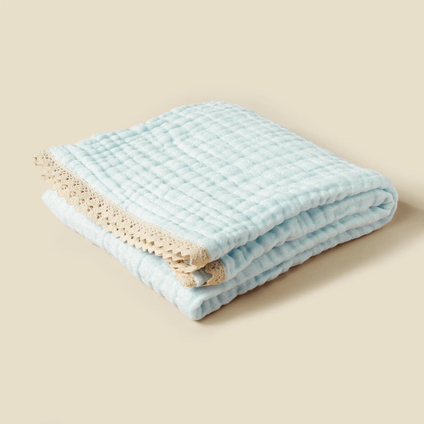 Organic Bamboo Cotton Baby Blanket - 6-Layer Muslin Swaddle