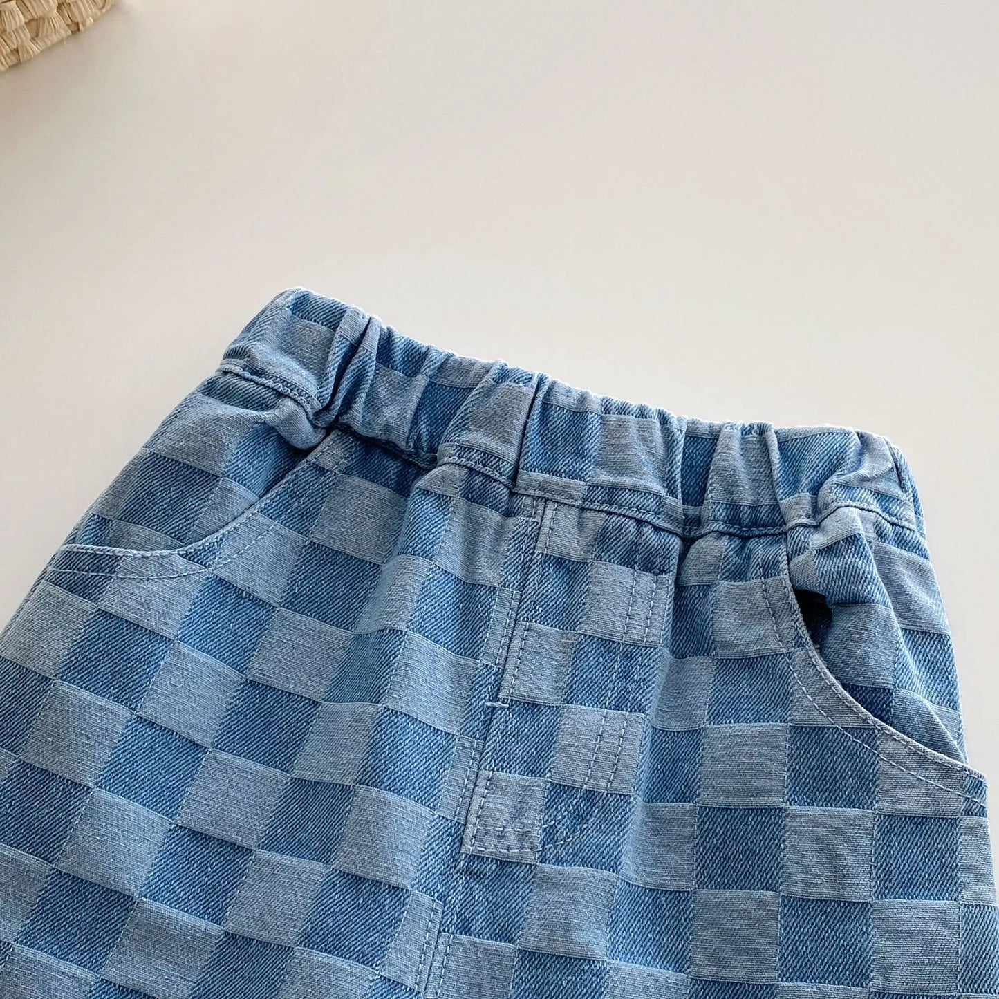 Solid Color Kids Pants - Elastic Waist Casual Trousers (1-6 Years)