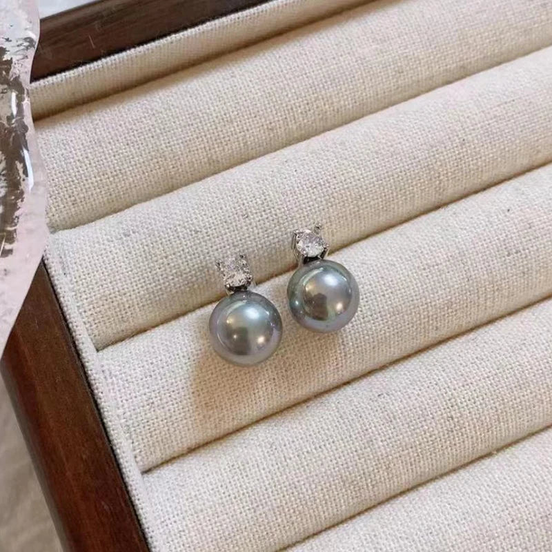 Classic Pearl Pendant Stud Earrings - Elegant Drop Earrings for Women