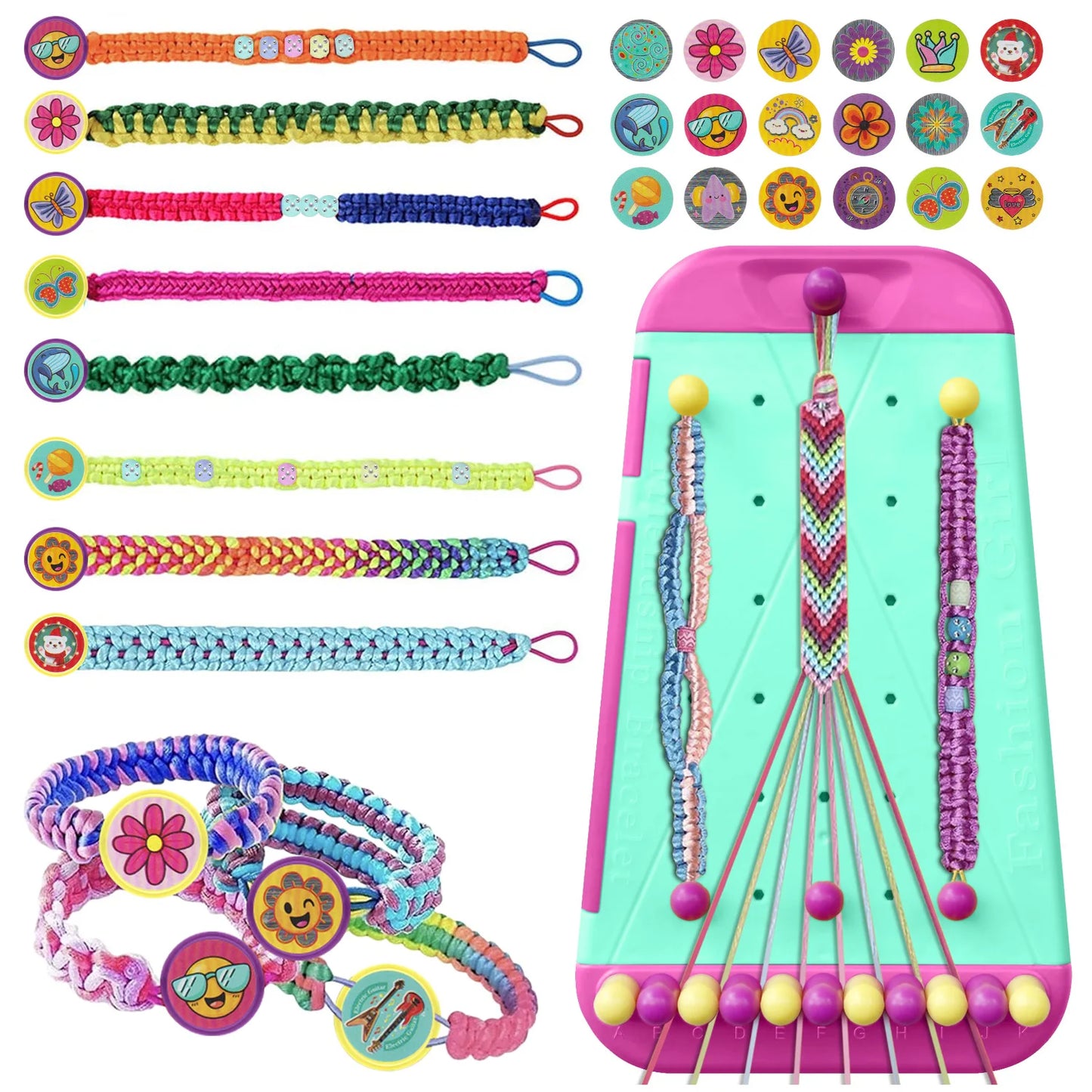 Friendship Bracelet Making Kit for Girls | Arts Crafts String Maker | Birthday Gift | USA
