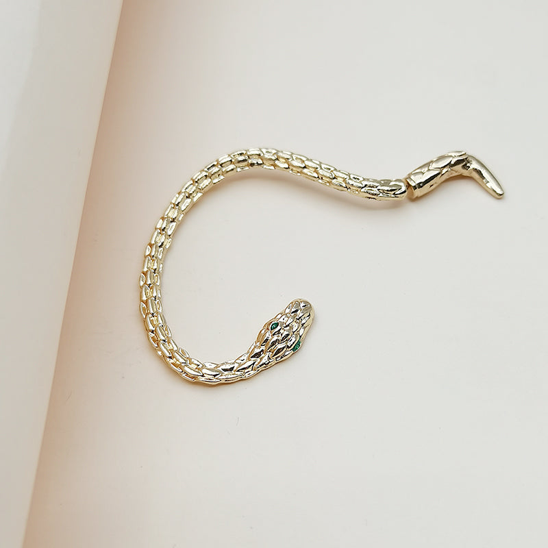 Gothic Snake Ear Clip Earrings - Winding Hip-Hop Party Charm