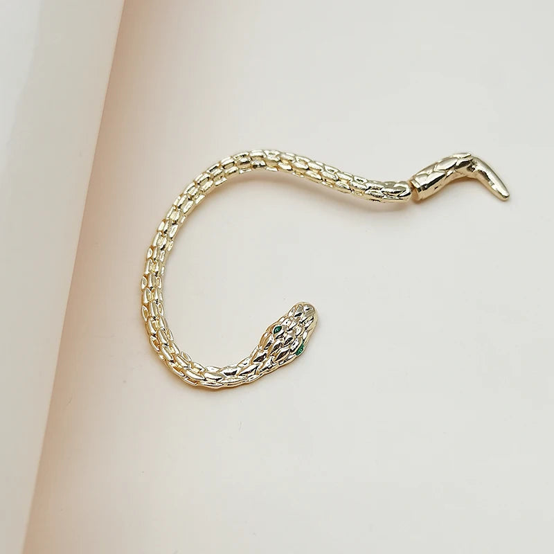 Gothic Snake Ear Clip Earrings - Winding Hip-Hop Party Charm