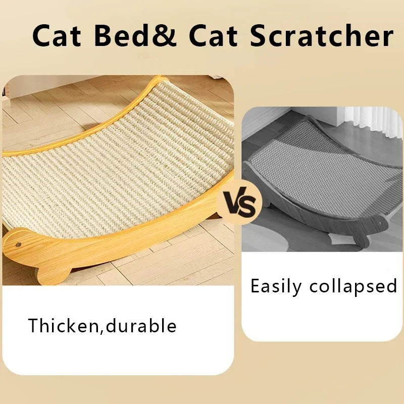 Wooden Cat Scratching Pad | Multifunctional Sleeping Bed | Pets | USA Australia