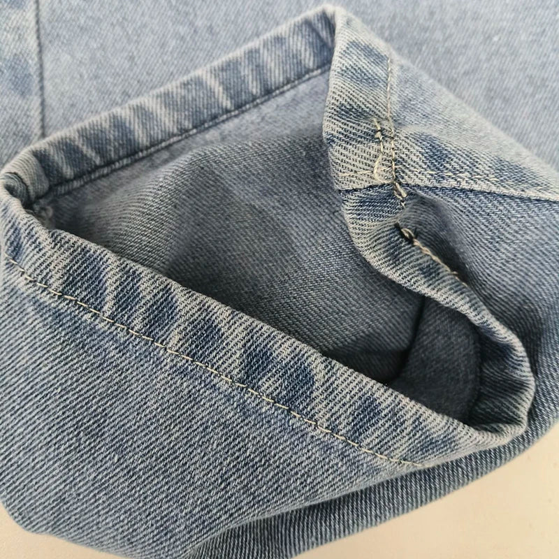 Spring Kids Jeans | Girls Solid Color Loose Wide Leg Pants | Ages 3-9 | USA