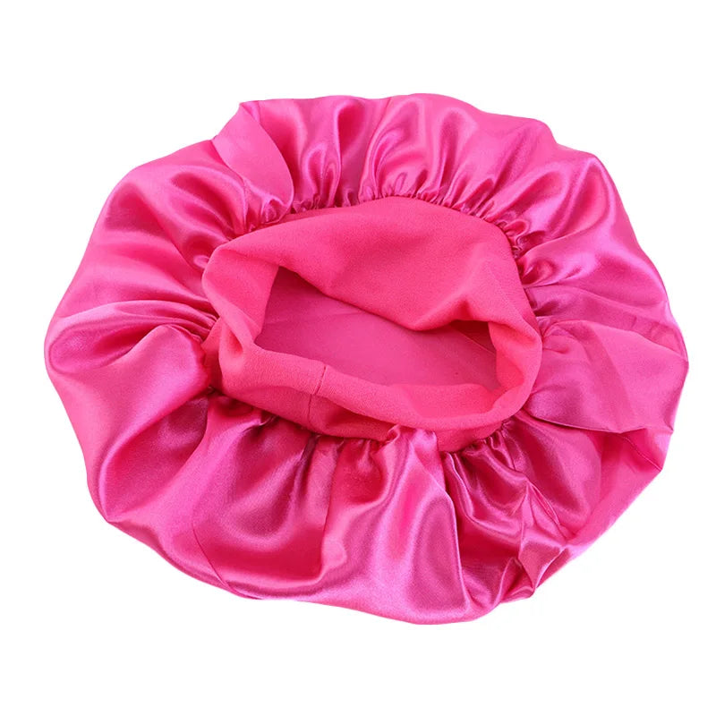 Kids Satin Night Sleep Cap | Wide Band Elastic Turban | Boys Girls | USA