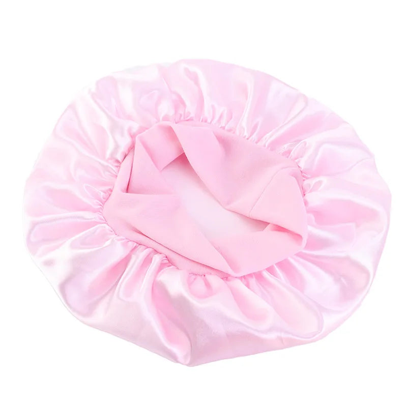 Kids Satin Night Sleep Cap | Wide Band Elastic Turban | Boys Girls | USA