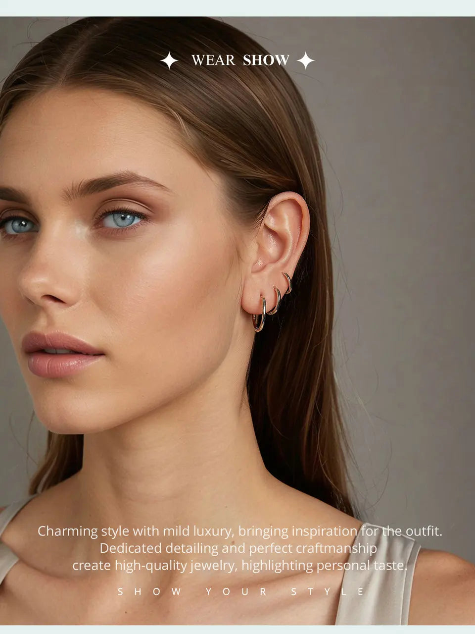 Minimalist Huggie Hoop Earrings - 18K Gold Plated Sterling Silver